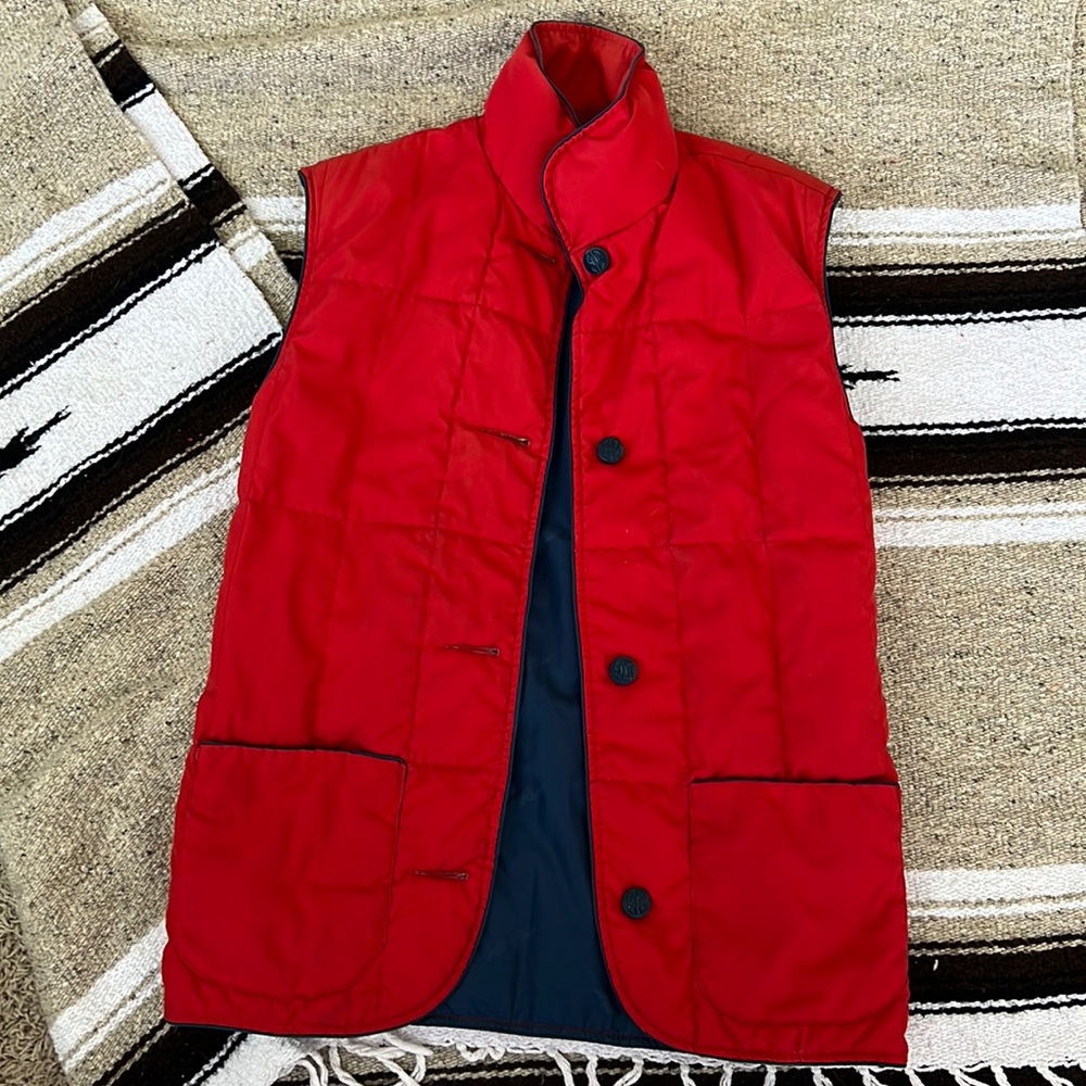 Bill Blass Womens Quilted Vest - Red size 6
